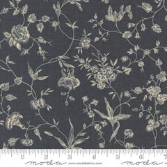 Pivoine Florals in Indigo -- Sacre Bleu by French General for Moda Fabrics