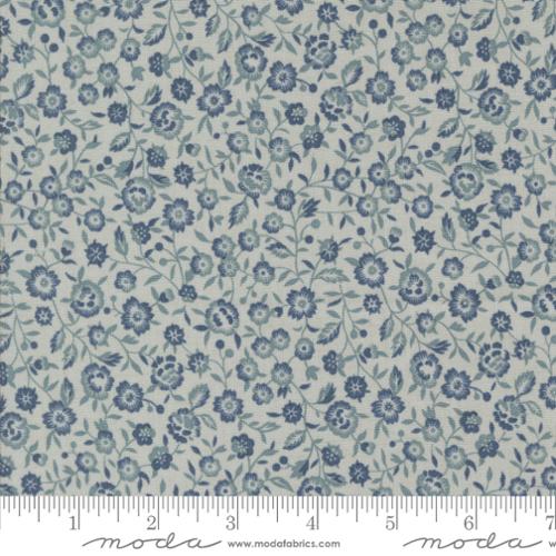 Renoncule Florals in Ciel Blue -- Sacre Bleu by French General for Moda Fabrics