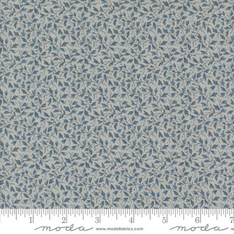 Primvere Blenders Leaves in Ciel Blue -- Sacre Bleu by French General for Moda Fabrics