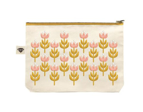 Gathering Embroidered Pouch -- Ruby Star Society