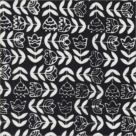 Tulip Study in Tuxedo -- Dutch Days by Shayla Wolf -- Windham Fabrics