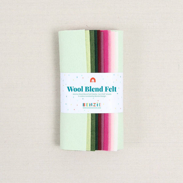 Wool Felt Sheets, Cranberry Christmas