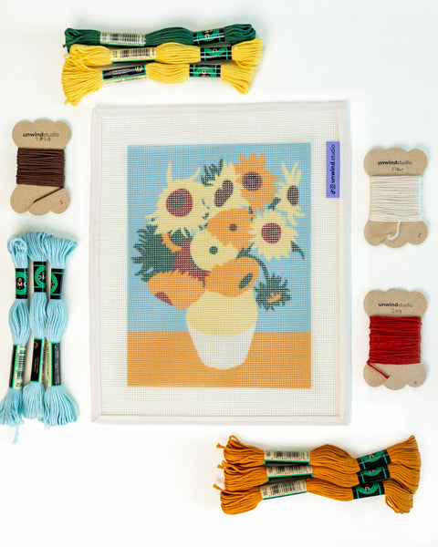 Van Gogh - Sunflowers Needlepoint Kit
