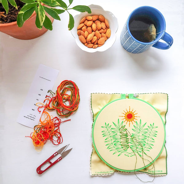 High noon embroidery kit