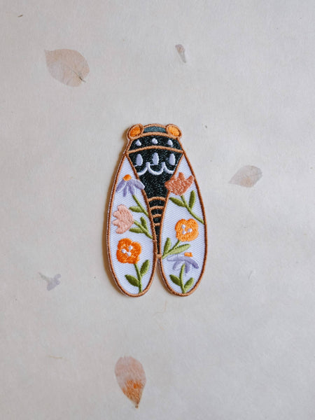 Cicada Iron-On Patch (New Size 3” x 1.75”)