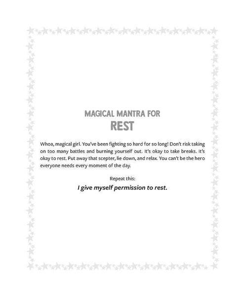 Magical Girl's Self-Care Coloring Book by Jacque Aye