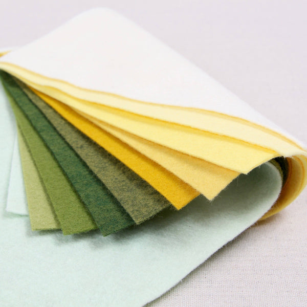 Wool Felt Sheets, Lemongrass