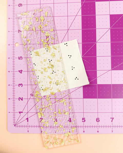 2.5 by 10 in quilting ruler