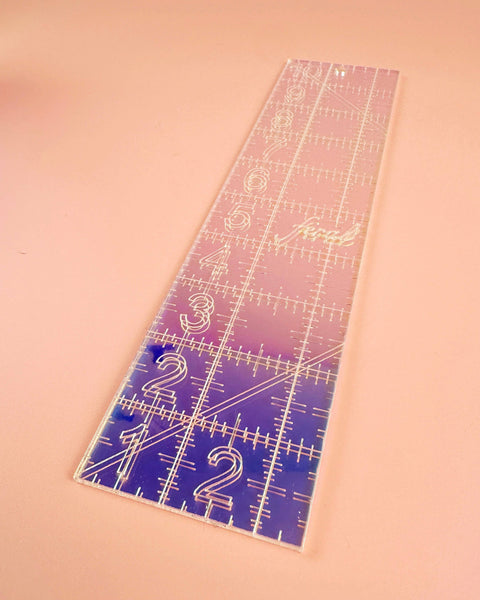 2.5 by 10 in quilting ruler