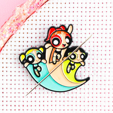 Cartoon Girl Needle Minder Magnet