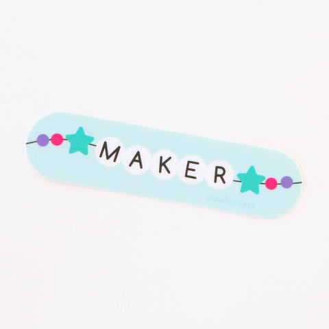 Maker Friendship Bracelet Sticker