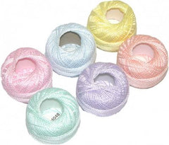 Perle Cotton Thread Sampler Sz16 10gm 6ct PASTEL -- Presencia