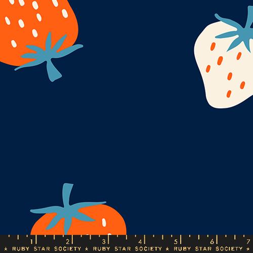 108" Strawberry Navy  -- Strawberry by Kim Kight -- Moda Fabrics
