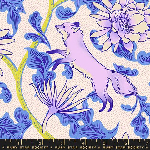 Fox Bloom Florals in Natural -- Glow Garden by Sarah Watts -- Moda Fabrics