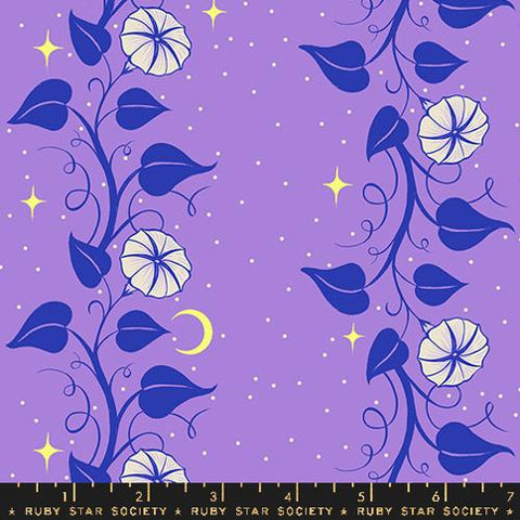 Moon Vines Florals in Amethyst -- Glow Garden by Sarah Watts -- Moda Fabrics