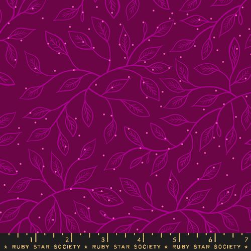 Wandering Vine in Purple Velvet -- Glow Garden by Sarah Watts -- Moda Fabrics