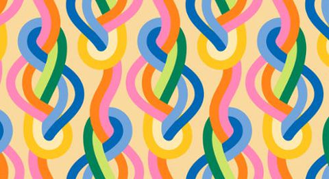 Knotted Geometric in Multi  -- Groove by Emily Van Hoff for Moda Fabrics
