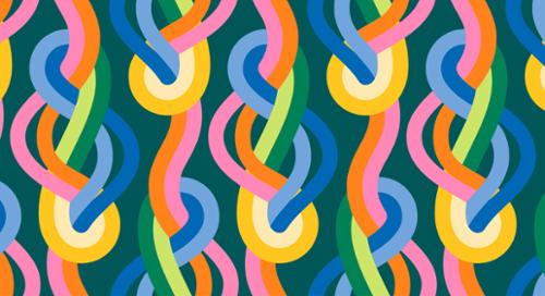 Knotted Geometric in Moody Multi  -- Groove by Emily Van Hoff for Moda Fabrics