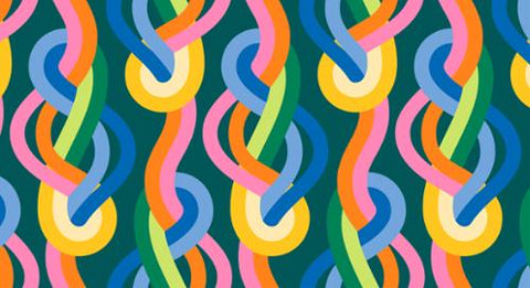 Knotted Geometric in Moody Multi  -- Groove by Emily Van Hoff for Moda Fabrics