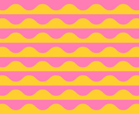 Wavy Geometrics in Tangerine Dream  -- Groove by Emily Van Hoff for Moda Fabrics