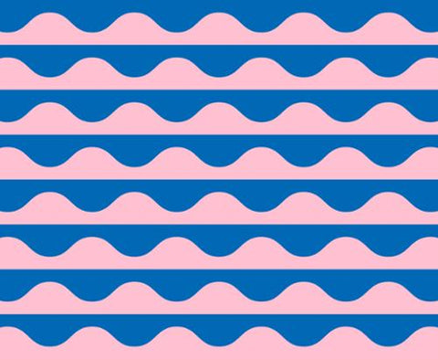 Wavy Geometrics in Cotton Candy -- Groove by Emily Van Hoff for Moda Fabrics