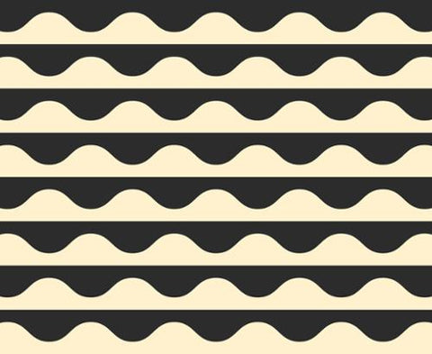 Wavy Geometrics in Tuxedo  -- Groove by Emily Van Hoff for Moda Fabrics