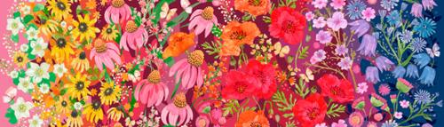 Wildflowers Ombre in Jewel -- Superbloom by Robin Pickens for Moda Fabrics