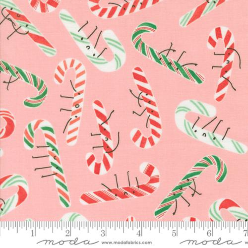 Candy Cane in Cotton Candy -- Tiny Christmas by Lizzy House -- Moda Fabrics