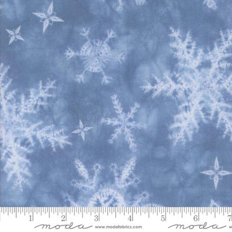 Snowflakes Winter Shibori in Glacier -- Winter Chill by Debbie Maddy-- Moda Fabrics