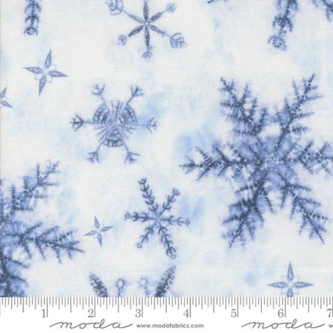 Snowflakes Winter Shibori in Frost -- Winter Chill by Debbie Maddy-- Moda Fabrics
