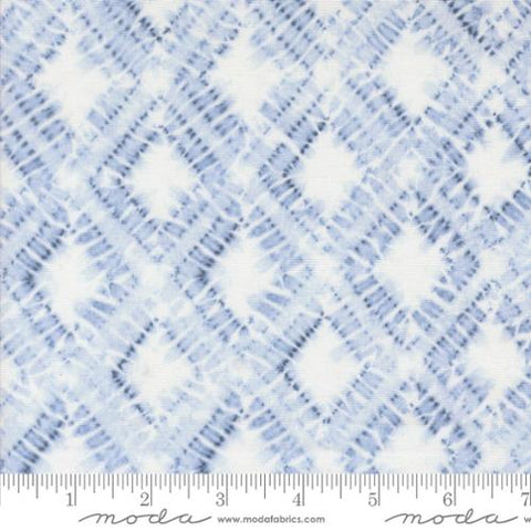 Diamonds Geometric Shibori in Frost  -- Winter Chill by Debbie Maddy-- Moda Fabrics