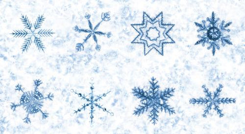 Snowflake Panel 24" x 44" Panels Snowflakes Shibori  in Frost -- Winter Chill by Debbie Maddy-- Moda Fabrics