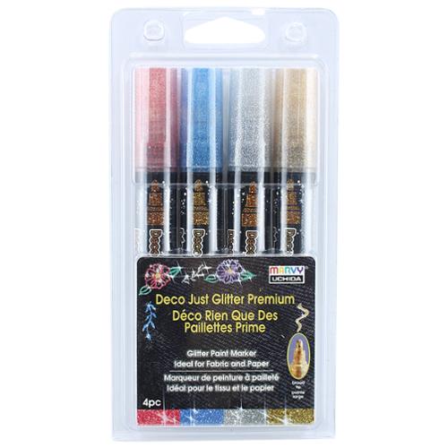 Deco Glitter Fabric Marker Set  -- Uchida of America