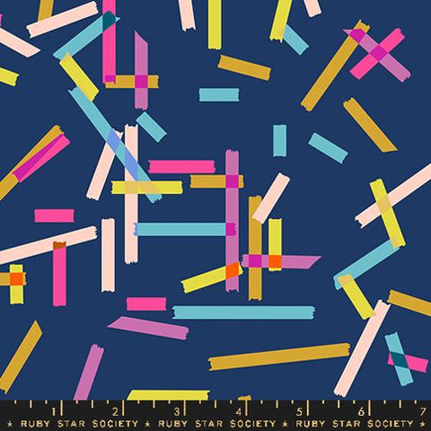 Washi Novelty Tape in Bluebell -- Washi Plus by Rashida Coleman Hale -- Ruby Star Society -- Moda Fabric