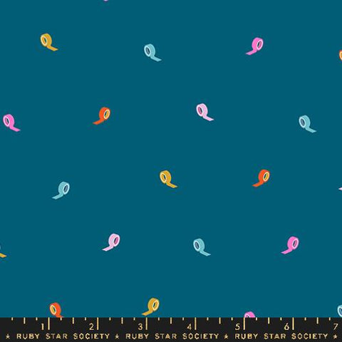 Roll With It in Teal -- Washi Plus by Rashida Coleman Hale -- Ruby Star Society -- Moda Fabric