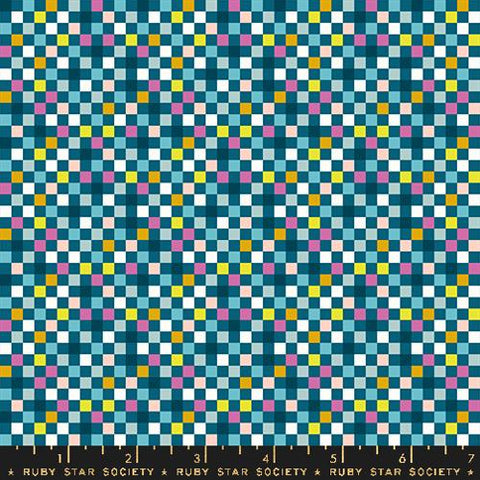 Checkmate Checks and Plaids in Teal -- Washi Plus by Rashida Coleman Hale -- Ruby Star Society -- Moda Fabric