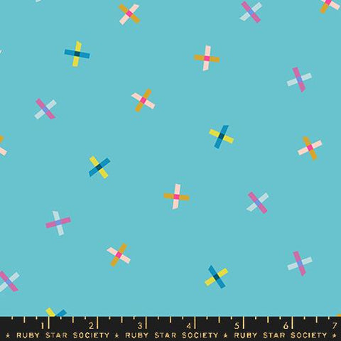 Plus Points in Turquoise -- Washi Plus by Rashida Coleman Hale -- Ruby Star Society -- Moda Fabrics