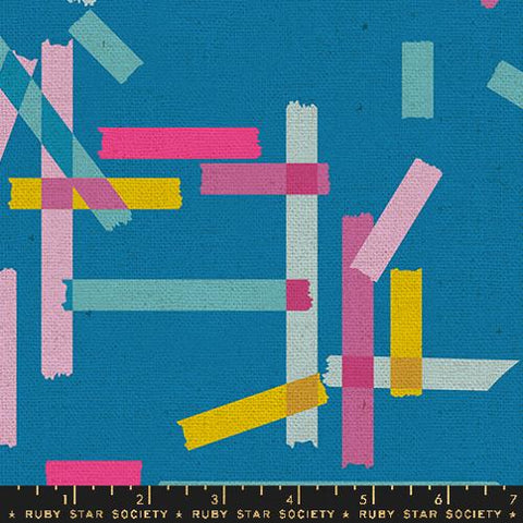 Washi Plus Canvas in Cerulean -- Washi Plus by Rashida Coleman Hale -- Ruby Star Society -- Moda Fabrics