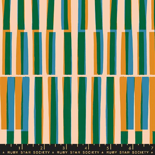 Ladders 30s in Tumeric -- Geometry by Ruby Star Society -- Moda Fabric