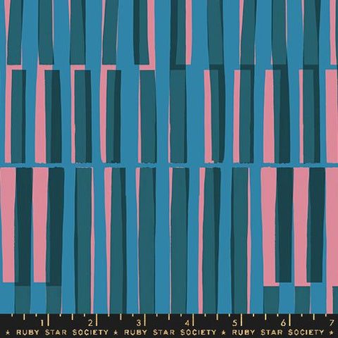 Ladders 30s in Chambray -- Geometry by Ruby Star Society -- Moda Fabric