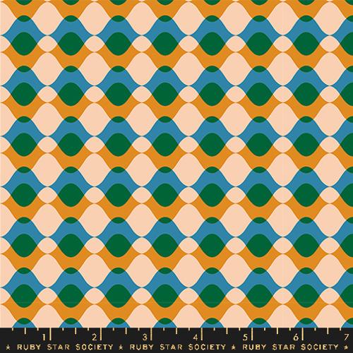 Ripple 30s in Turmeric -- Geometry by Ruby Star Society -- Moda Fabric