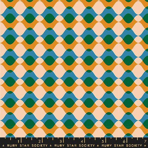 Ripple 30s in Turmeric -- Geometry by Ruby Star Society -- Moda Fabric