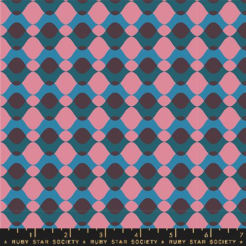 Ripple 30s in Eggplant -- Geometry by Ruby Star Society -- Moda Fabric