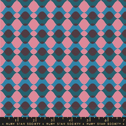 Ripple 30s in Eggplant -- Geometry by Ruby Star Society -- Moda Fabric