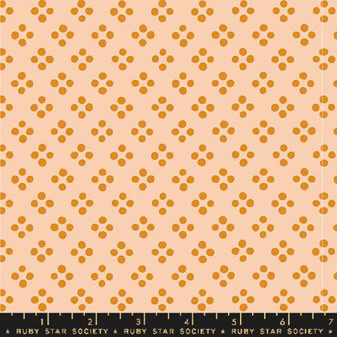 Pixie Dots in Creamsicle -- Geometry by Ruby Star Society -- Moda Fabric