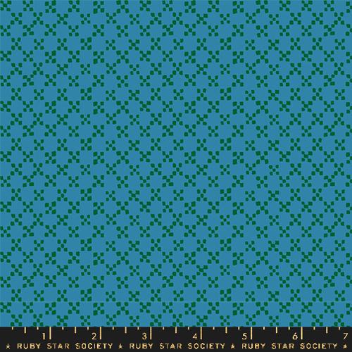Ditsy Tiles in Chambray -- Geometry by Ruby Star Society -- Moda Fabric