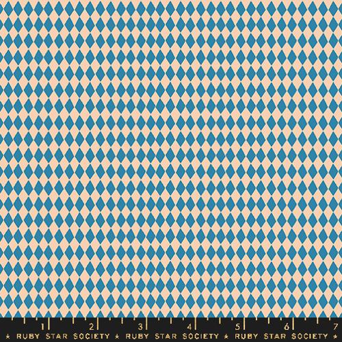 Harlequin Geometrics in Chambray -- Geometry by Ruby Star Society -- Moda Fabric