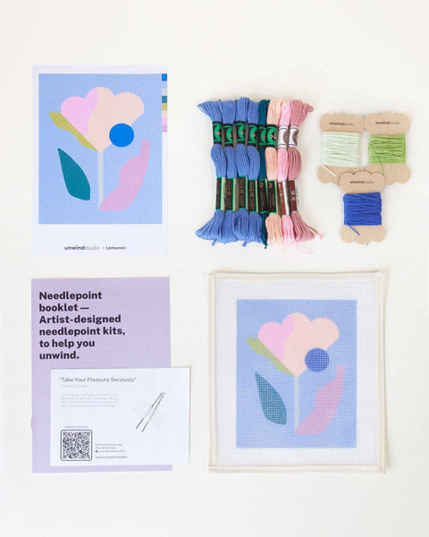 Floral Study 2 Beginner Needlepoint Kit