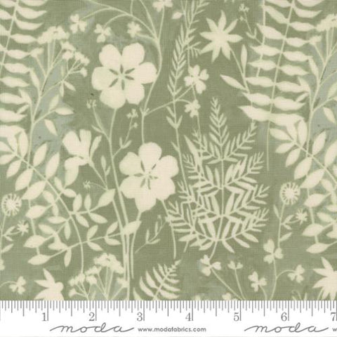 Sun River Toile in Sage Brush -- Brookside by 1 Canoe 2 for Moda Fabrics