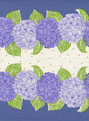 16" Classic Retro Floral Hydrangea Toweling -- Stacy Iest Hsu